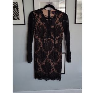 Hot Miami Styles Black Lace Dress NWT